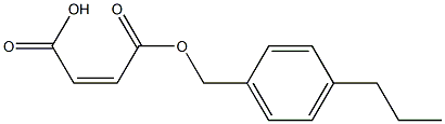 Maleic acid hydrogen 1-(p-propylbenzyl) ester