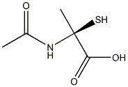 (2S)-2-(Acetylamino)-2-mercaptopropionic acid Structure