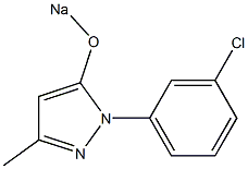 1-(m-Chlorophenyl)-3-methyl-5-sodiooxy-1H-pyrazole