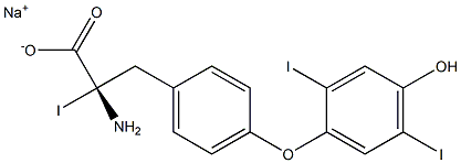 (S)-2-Amino-3-[4-(4-hydroxy-2,5-diiodophenoxy)phenyl]-2-iodopropanoic acid sodium salt
