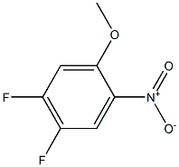 4,5-二氟-2-硝基苯甲醚, , 结构式