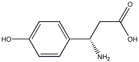 (S)-3-Amino-3-(4-hydroxy-phenyl)-propanoic acid Structure