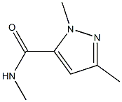 N,1,3-三甲基-1H-吡唑-5-甲酰胺, , 结构式
