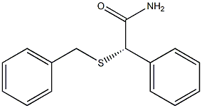 [S,(+)]-2-(Benzylthio)-2-phenylacetamide Structure