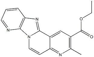 3-Methyl-4,6a,7,11-tetraaza-6aH-benzo[a]fluorene-2-carboxylic acid ethyl ester Structure