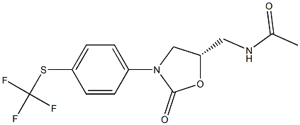 (5S)-5-Acetylaminomethyl-3-(4-trifluoromethylthiophenyl)oxazolidin-2-one|