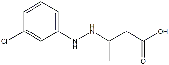 3-[2-(m-Chlorophenyl)hydrazino]butyric acid