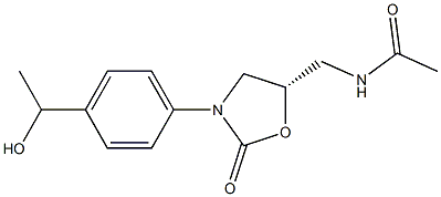 (5S)-5-Acetylaminomethyl-3-[4-(1-hydroxyethyl)phenyl]oxazolidin-2-one