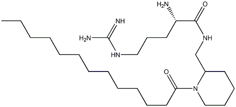 (2S)-2-Amino-5-guanidino-N-[(1-tridecanoyl-2-piperidinyl)methyl]pentanamide