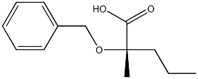 (2S)-2-Benzyloxy-2-methylvaleric acid Structure