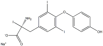 (S)-2-Amino-3-[4-(4-hydroxyphenoxy)-3,5-diiodophenyl]-2-iodopropanoic acid sodium salt