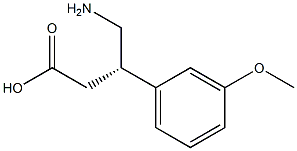 (S)-4-aMino-3-(3-Methoxyphenyl)butanoic acid Structure