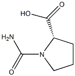 (2S)-1-(aminocarbonyl)pyrrolidine-2-carboxylic acid Structure
