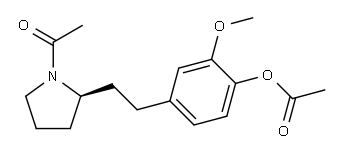 (2S)-1-Acetyl-2-[2-[4-(acetyloxy)-3-methoxyphenyl]ethyl]pyrrolidine