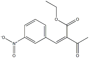 (Z)-2-Acetyl-3-(3-nitrophenyl)acrylic acid ethyl ester Structure