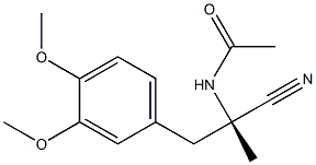 (S)-2-Acetylamino-3-(3,4-dimethoxyphenyl)-2-methylpropiononitrile