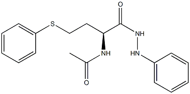 [S,(+)]-2-Acetylamino-4-(phenylthio)butyric acid 2-phenyl hydrazide