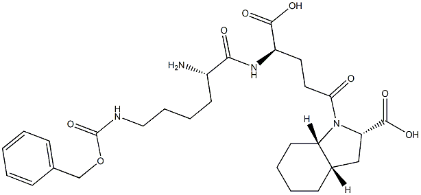 (2S,3aS,7aS)-Octahydro-1-[(4R)-4-[[(2S)-2-amino-6-benzyloxycarbonylaminohexanoyl]amino]-4-carboxybutyryl]-1H-indole-2-carboxylic acid
