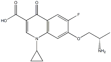 7-[(S)-2-Aminopropoxy]-1-cyclopropyl-6-fluoro-1,4-dihydro-4-oxoquinoline-3-carboxylic acid