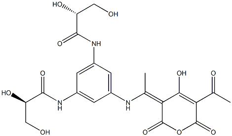 (3Z)-5-Acetyl-4-hydroxy-3-[1-[3,5-bis[(R)-2,3-dihydroxypropanoylamino]phenylamino]ethylidene]-2H-pyran-2,6(3H)-dione|