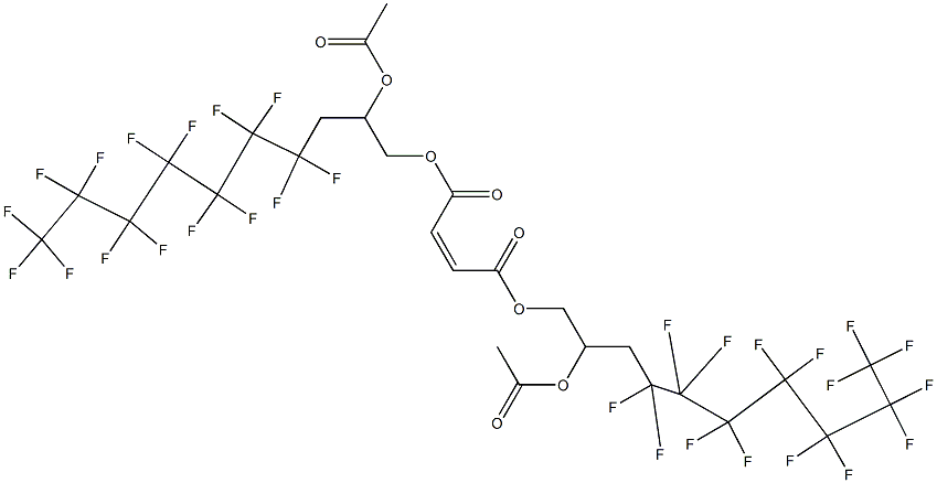 Maleic acid bis(2-acetyloxy-4,4,5,5,6,6,7,7,8,8,9,9,10,10,10-pentadecafluorodecyl) ester