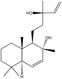 6,14-Labdadiene-8,13-diol Structure