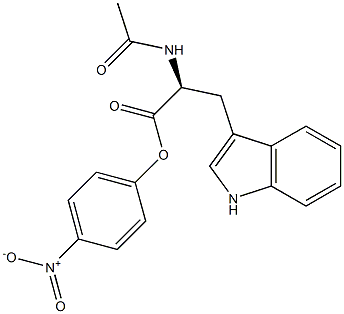(S)-2-(Acetylamino)-3-(1H-indol-3-yl)propanoic acid 4-nitrophenyl ester Structure