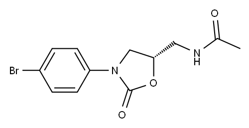 (5S)-5-Acetylaminomethyl-3-[4-bromophenyl]oxazolidin-2-one