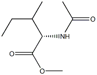 (2S)-2-(Acetylamino)-3-methylpentanoic acid methyl ester Structure