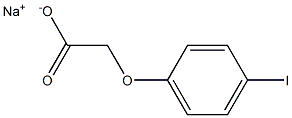 Sodium 4-iodophenoxyacetic acid Struktur