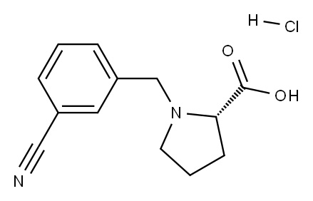 (S)-alpha-(3-cyano-benzyl)-proline hydrochloride|