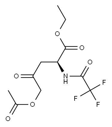 [S,(-)]-5-(Acetyloxy)-2-[(2,2,2-trifluoroacetyl)amino]levulinic acid ethyl ester|