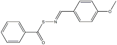 S-Benzoyl-N-(p-methoxybenzylidene)thiohydroxylamine Structure