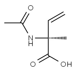 [S,(-)]-2-Acetylamino-2-methyl-3-butenoic acid Structure