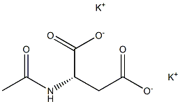 (S)-2-Acetylaminobutanedioic acid dipotassium salt Structure