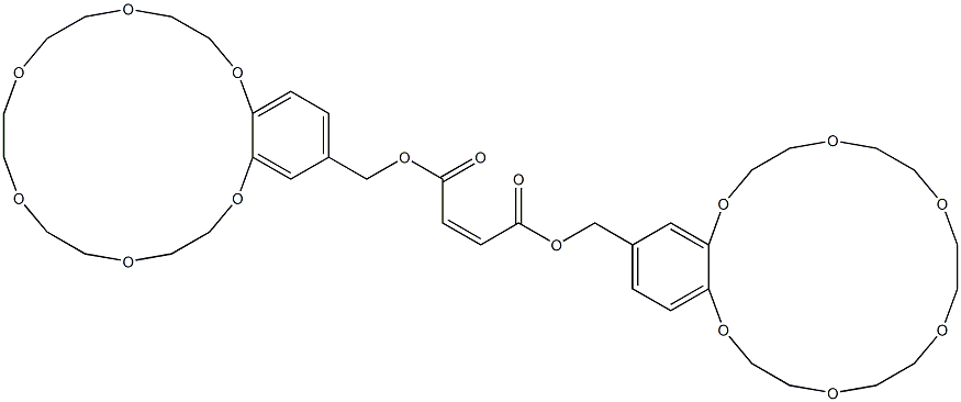 Maleic acid bis[(2,3,5,6,8,9,11,12,14,15-decahydro-1,4,7,10,13,16-benzohexaoxacyclooctadecin)-18-ylmethyl] ester