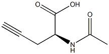 [S,(+)]-2-Acetylamino-4-pentynoic acid Structure