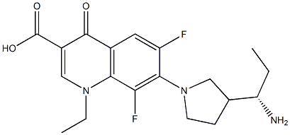 7-[3-[(1S)-1-Aminopropyl]-1-pyrrolidinyl]-1-ethyl-6,8-difluoro-1,4-dihydro-4-oxo-3-quinolinecarboxylic acid