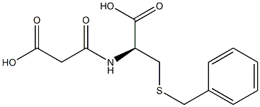 (2S)-3-Benzylthio-2-[(2-carboxyacetyl)amino]propionic acid Structure