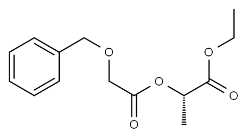 (S)-2-(Benzyloxyacetyloxy)propionic acid ethyl ester Structure