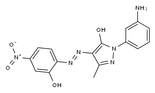 1-(m-Aminophenyl)-4-(2-hydroxy-4-nitrophenylazo)-3-methyl-1H-pyrazol-5-ol