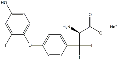 (S)-2-Amino-3-[4-(4-hydroxy-2-iodophenoxy)phenyl]-3,3-diiodopropanoic acid sodium salt