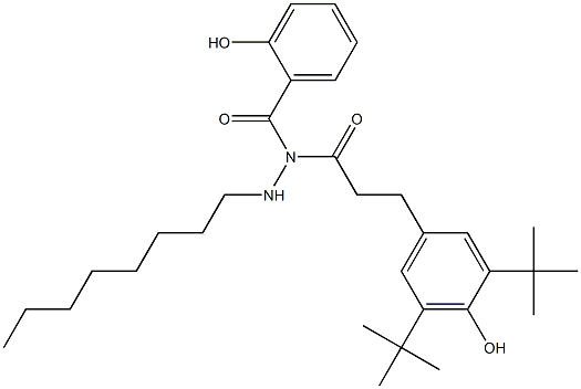 Salicylic acid N-[3-(3,5-di-tert-butyl-4-hydroxyphenyl)propionyl]-N'-octyl hydrazide