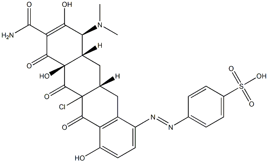 (4S,4aS,5aR,12aR)-11a-Chloro-4-(dimethylamino)-3,10,12a-trihydroxy-1,11,12-trioxo-7-(4-sulfophenylazo)-1,4,4a,5,5a,6,11,11a,12,12a-decahydro-2-naphthacenecarboxamide