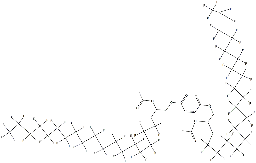 Maleic acid bis(2-acetyloxy-4,4,5,5,6,6,7,7,8,8,9,9,10,10,11,11,12,12,13,13,14,14,15,15,16,16,17,17,18,18,19,19,20,20,21,21,21-heptatriacontafluorohenicosyl) ester