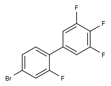 4-Bromo-2,3',4',5'-tetrafluorobiphenyl Structure