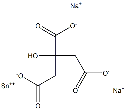柠檬酸亚锡二钠, 25088-96-4, 结构式