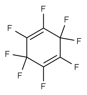 1,2,3,3,4,5,6,6-octafluoro-1,4-cyclohexadiene Structure