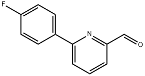 6-(4-フルオロフェニル)ピリジン-2-カルブアルデヒド 化学構造式