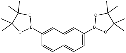 2,7-双(4,4,5,5-四甲基-1,3,2-二氧杂环戊硼烷-2-基)萘, 853377-10-3, 结构式